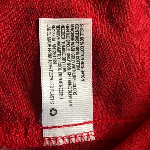 Universal Thread Faux Wrap Dress Red Med - Picture 8 of 14